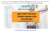 Bán chất phá bọt kháng chống bọt trong ngành sơn phủ bề mặt.